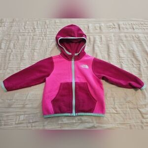 The North Face Pink and Red Fleece Jacket